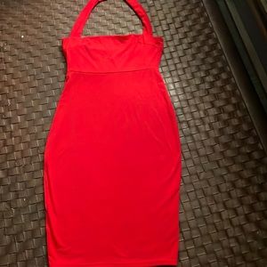 Red Halter Dress Size S